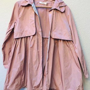 Anthropology Soft Pink Madame ShouShou Raincoat -  Size Small
